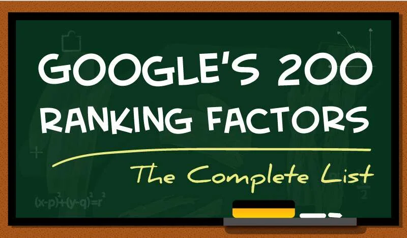 The 200 Google Search Ranking Factors Infographic